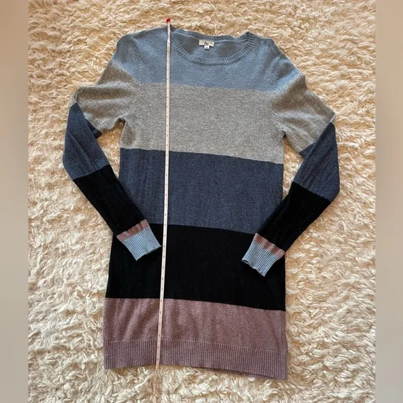 Striped sweater dress Women’s size medium - Picture 3 of 5